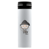 Da Oid Sinzer Goasslschnoizer Edelstahl Thermoflasche 450ml Weiss Geigelstein Front